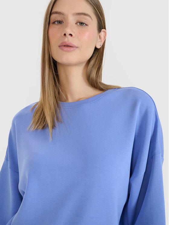 4F 4F Felpa 4FWSS25TSWSF1576-33S Blu Regular Fit