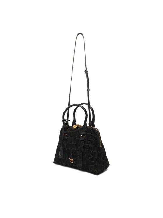 PINKO PINKO Дамска чанта Bowling Bag Medium AI 25-26 PLTT 105906 A2YW Черен