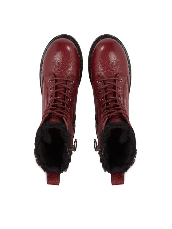 Tommy Jeans Tommy Jeans Ботильйони Tjw Urban Tumbled Ltr Wl EN0EN02317 Бордовий