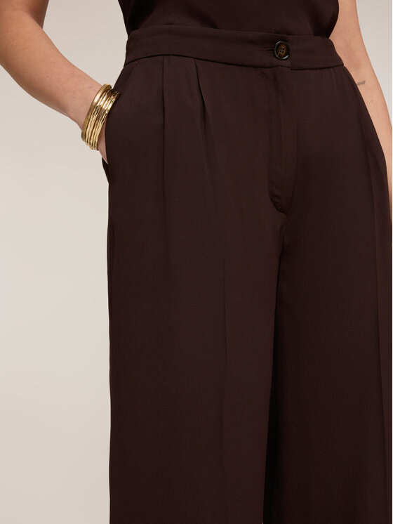 Motivi Motivi Pantaloni di tessuto P00DQ004561N032 Marrone Over Fit