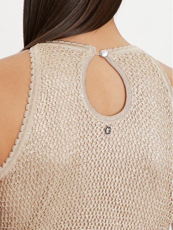 Guess Guess Ljetna haljina W4YK50 Z37G0 Bež Regular Fit