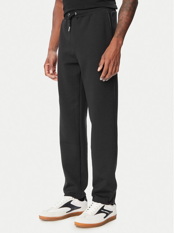 KARL LAGERFELD KARL LAGERFELD Spodnie dresowe 705015 564902 Czarny Regular Fit