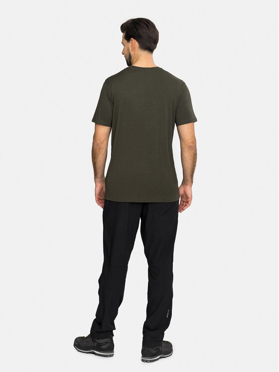 Viking Viking T-Shirt Lenta Bamboo Light Man Zielony ciemny Regular Fit