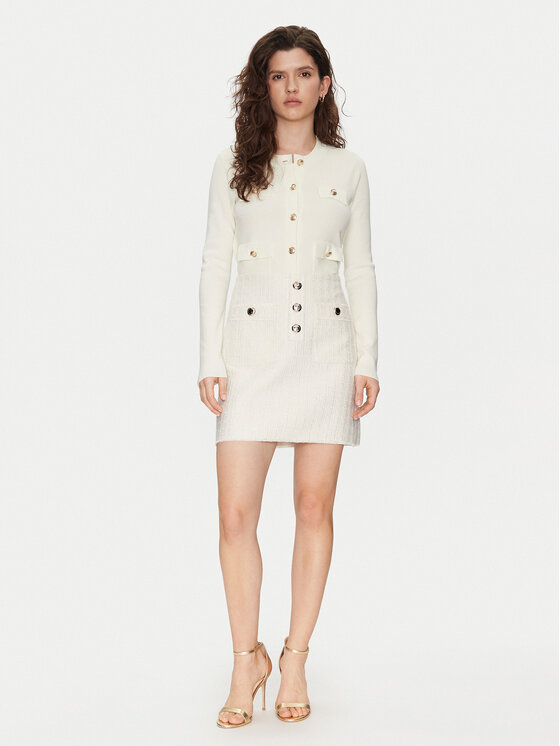Morgan Morgan Mini sukně 251-JABI Écru Slim Fit