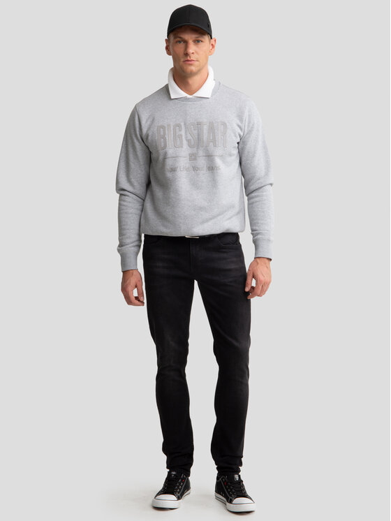 BIG STAR BIG STAR Bluza I Szary Basic Fit
