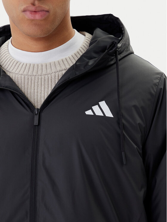 adidas adidas Zimní bunda Essentials Climawarm 3-Stripes JM4042 Černá Regular Fit