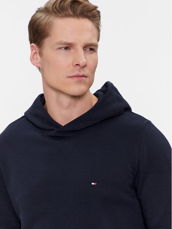 Tommy Hilfiger Tommy Hilfiger Majica dugih rukava Flag Logo MW0MW34266 Tamnoplava Regular Fit