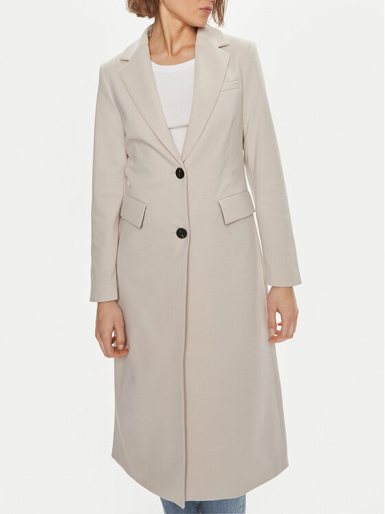 ONLY ONLY Płaszcz przejściowy Cassie 15308609 Szary Regular Fit