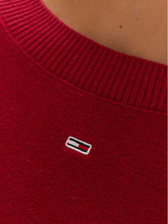 Tommy Jeans Tommy Jeans Πουλόβερ Essential DW0DW17254 Κόκκινο Regular Fit