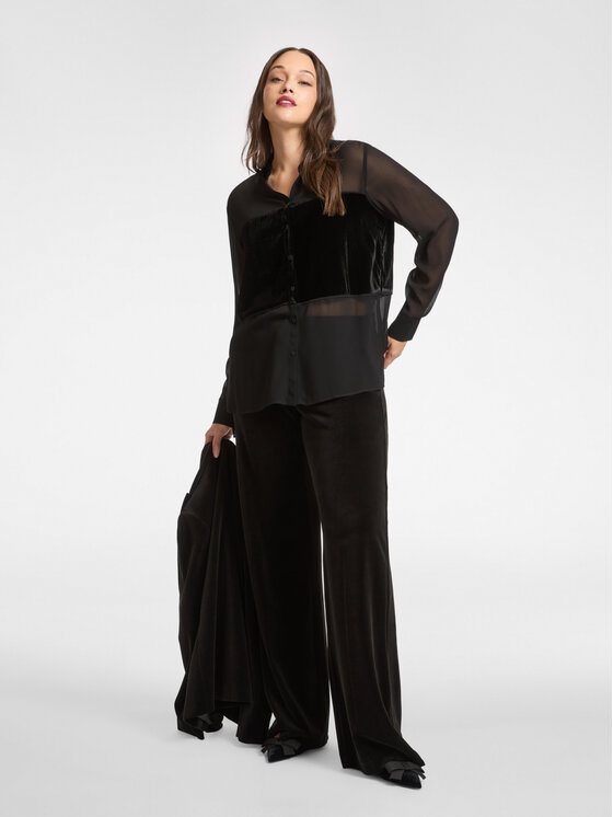 Elena Mirò Elena Mirò Camicia 5151P000209N033 Nero Over Fit