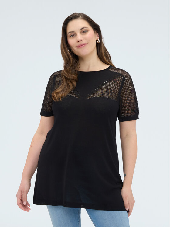 Fiorella Rubino Fiorella Rubino Sweter M254L008534N033 Czarny Regular Fit