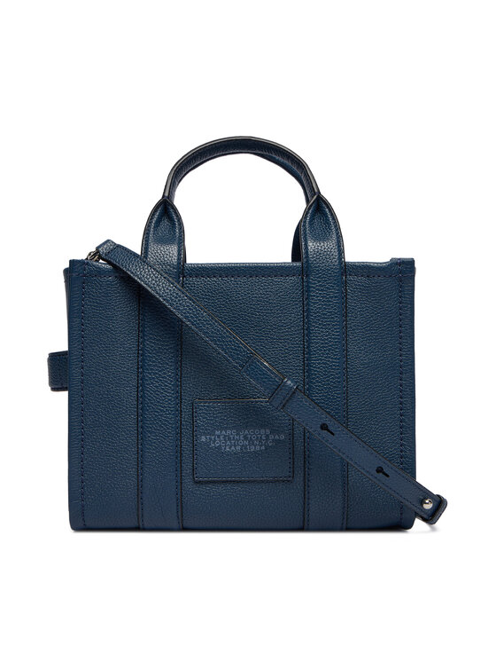 Marc Jacobs Marc Jacobs Τσάντα The Leather Small Tote Bag H009L01SP21 Σκούρο μπλε