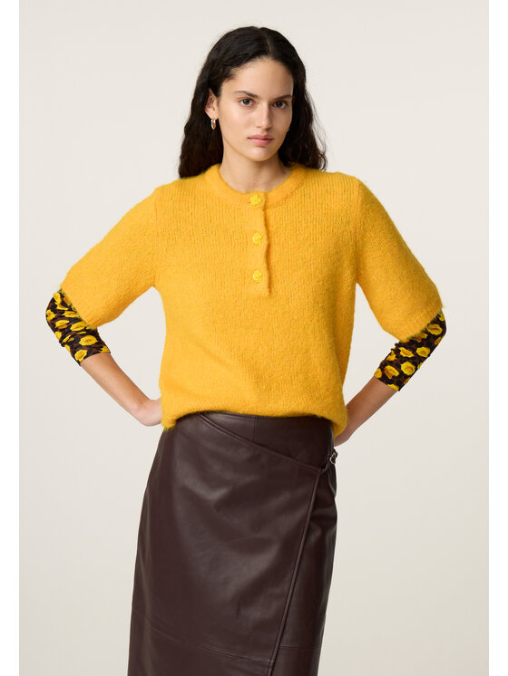 Fabienne Chapot Fabienne Chapot Sweter 6743-1861-172 Żółty Regular Fit