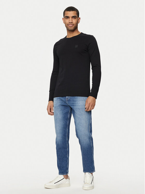 BOSS Boss S dlouhým rukávem Tacls 50512111 Černá Regular Fit