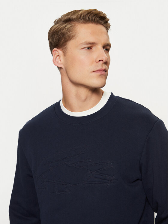 Lacoste Lacoste Світшот SH3595 Cиній Classic Fit