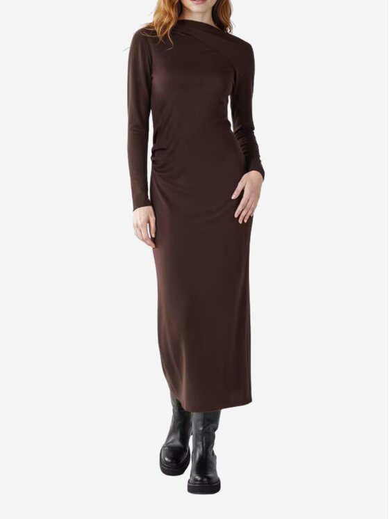 Rinascimento Rinascimento Abito da cocktail Abito donna Marrone Regular Fit