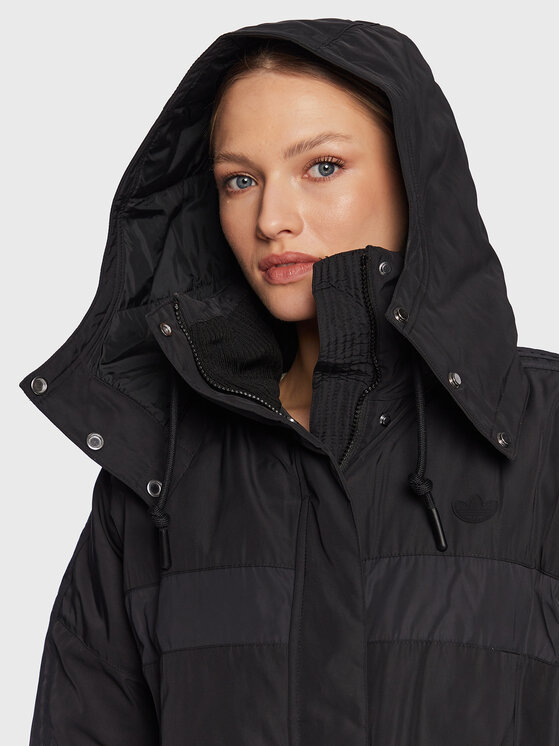 adidas adidas Demisezoninė striukė HM2615 Juoda Loose Fit