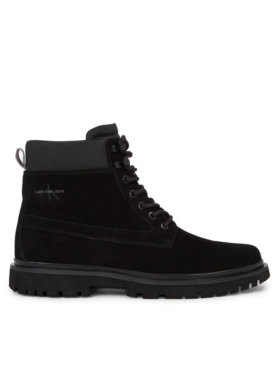 Calvin Klein Jeans Calvin Klein Jeans Schnürschuhe Eva Mid Laceup Boot Suede YM0YM00802 Schwarz