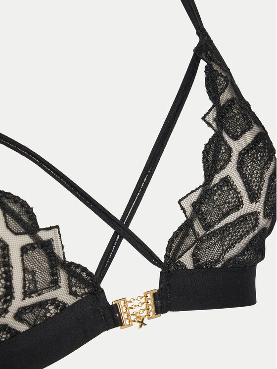 Chantelle Chantelle Σουτιέν Bralette Reptilla C01LP9 Μαύρο