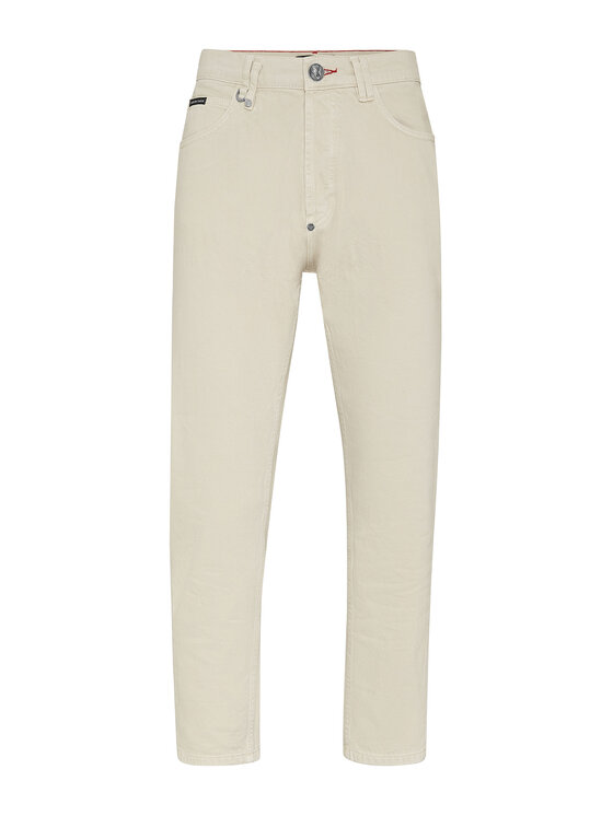 PHILIPP PLEIN PHILIPP PLEIN Jeansy 4723 Beżowy Slim Fit