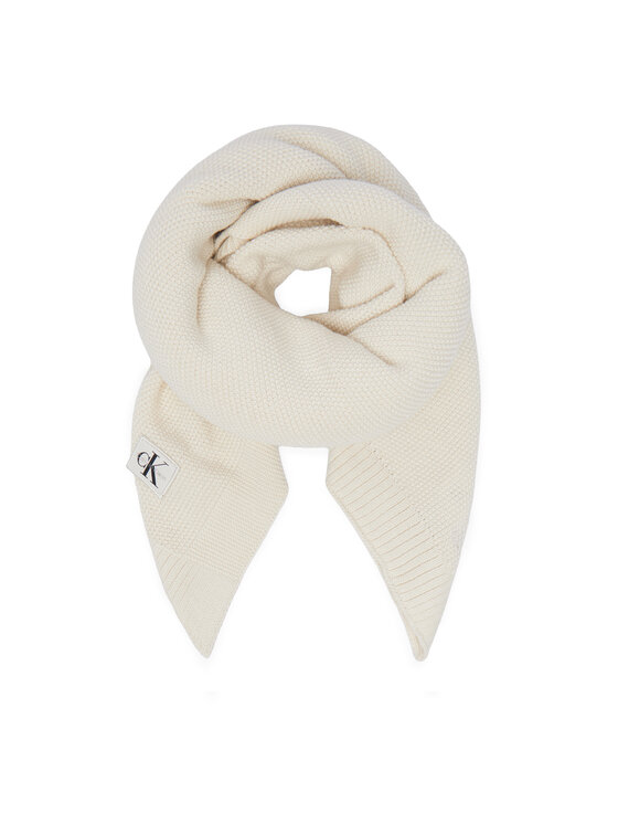 Calvin Klein Jeans Calvin Klein Jeans Зимен шал Knit Baby Blanket Giftbox LVCKFJN08N Кремав