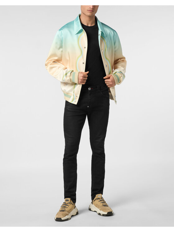 PHILIPP PLEIN PHILIPP PLEIN Kurtka puchowa 24579 Kolorowy Regular Fit