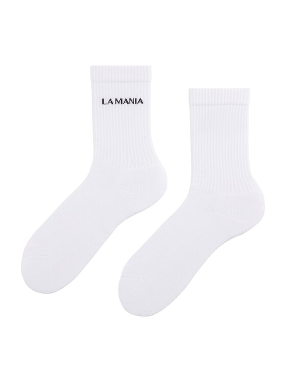 La Mania Skarpety wysokie damskie SOCKS 15 Biały Modivo.pl