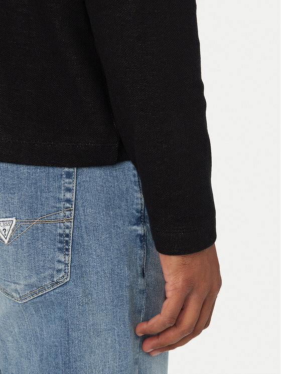 Guess Jeans Guess Jeans Longsleeve M6YP08 K4176 Schwarz Regular Fit