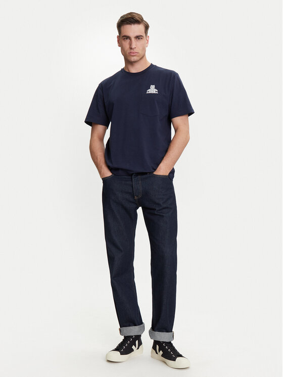 Gap Gap Tricou 769029-03 Bleumarin Regular Fit