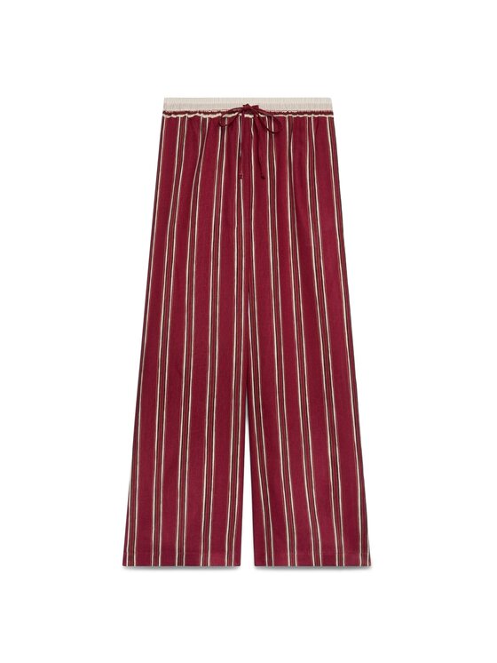Fiorella Rubino Fiorella Rubino Spodnie materiałowe P082L002504N0Z6 Bordowy Flared Fit