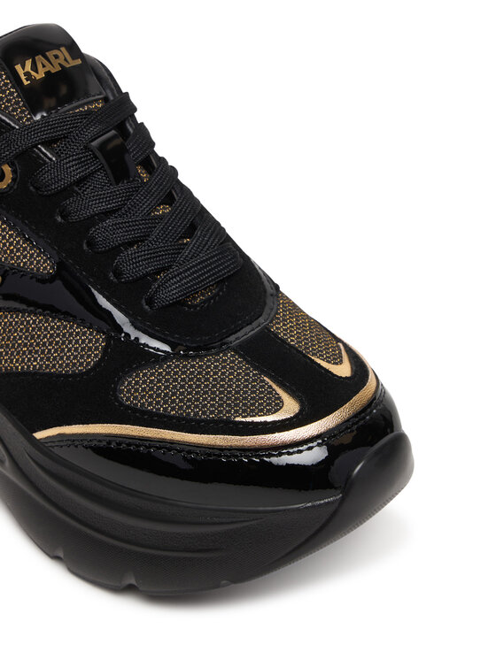 KARL LAGERFELD KARL LAGERFELD Snīkeri Kontour Wedge KL68016 Melns