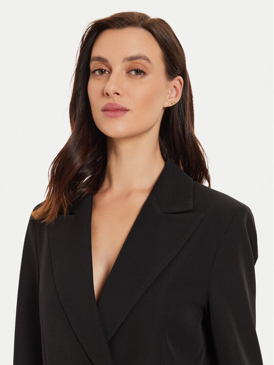 Maryley Maryley Marynarka 24IB112/43NE Czarny Regular Fit