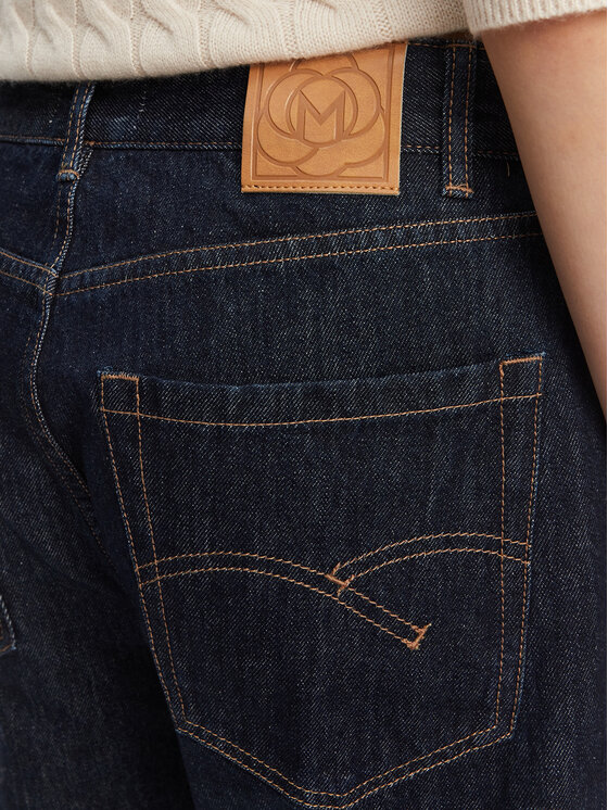 Marella Marella Jeansy Tomboy 2523186074 Tmavomodrá Loose Fit