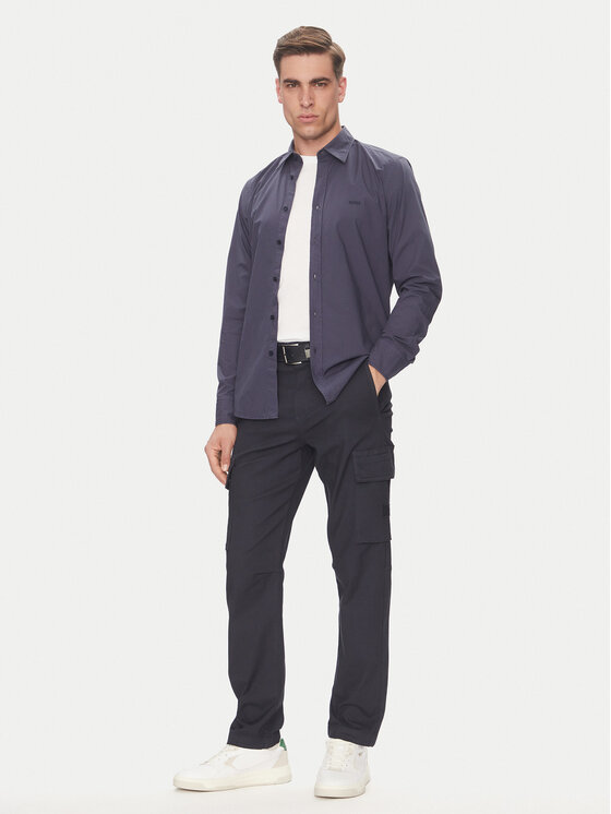 BOSS Boss Koszula Relegant 50518304 Granatowy Regular Fit