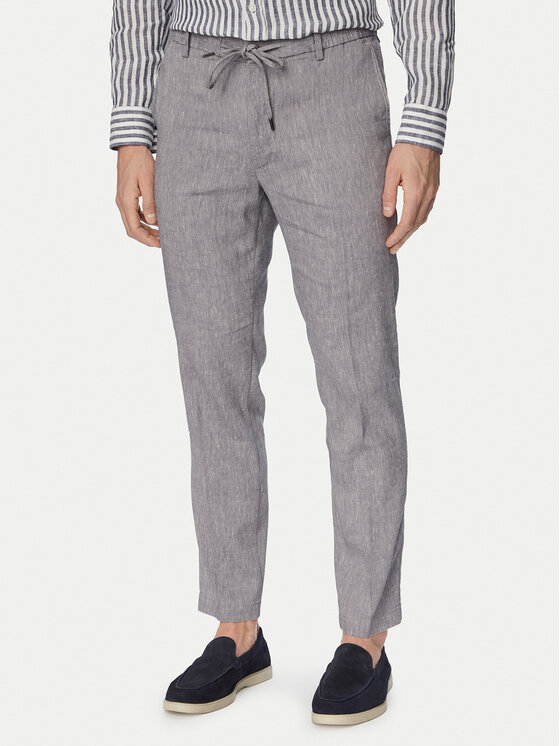 BOSS BOSS Kalhoty z materiálu H-Kane1-RDS 50557859 Modrá Modern Fit