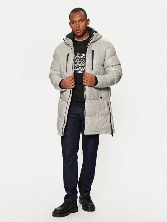 Brave Soul Brave Soul Зимно яке MJK-HELMSHORE Сив Regular Fit
