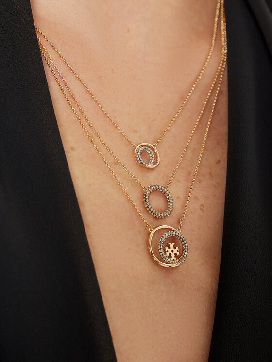 Tory Burch Tory Burch Náhrdelník Miller Pave Layered 163733 Zlatá