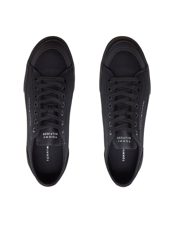 Tommy Hilfiger Tommy Hilfiger Tenisówki Corporate Vulc Canvas FM0FM04954 Czarny