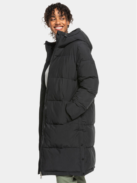 Roxy Roxy Пухено яке Test Of Time Jckt ERJJK03513 Сив Regular Fit