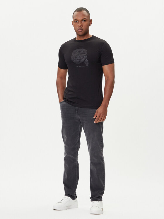 KARL LAGERFELD KARL LAGERFELD T-särk 755066 554242 Must Regular Fit