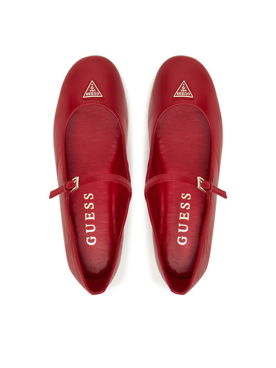 Guess Guess Балеринки FLTKLD LEA02 Червен