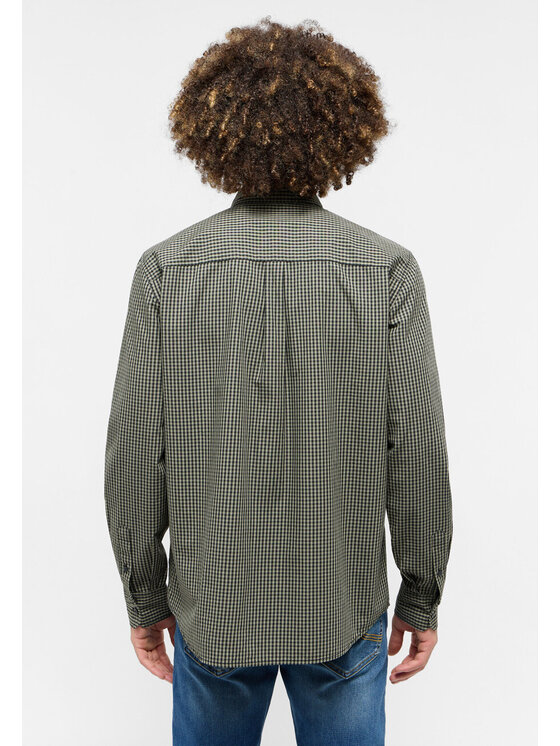 Mustang Mustang Koszula Chester Gingham Czarny Regular Fit