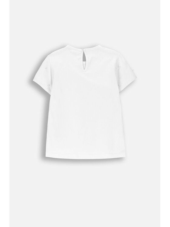 Coccodrillo Coccodrillo Tričko WC6143205EJG-001 Biela Regular Fit