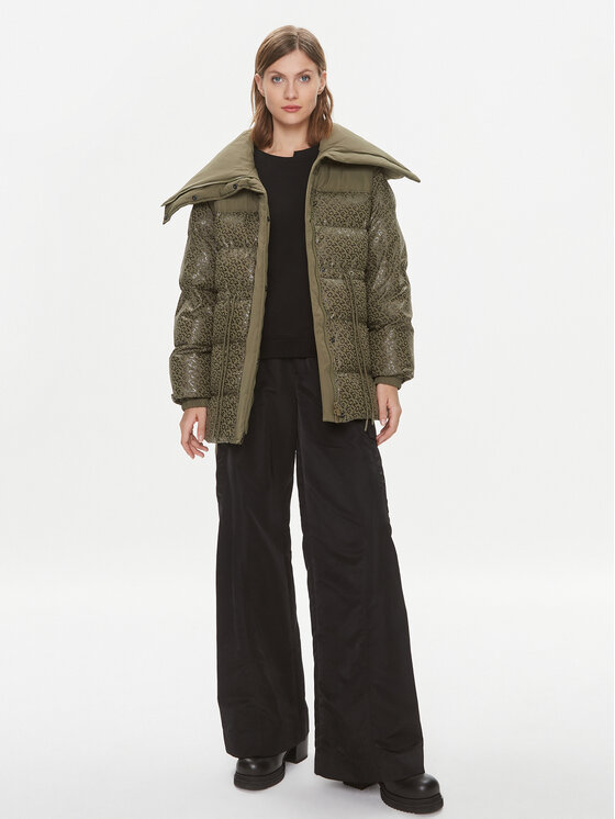 PINKO PINKO Kevad-sügis jope Convalida 101641 A127 Khakivärviline Regular Fit
