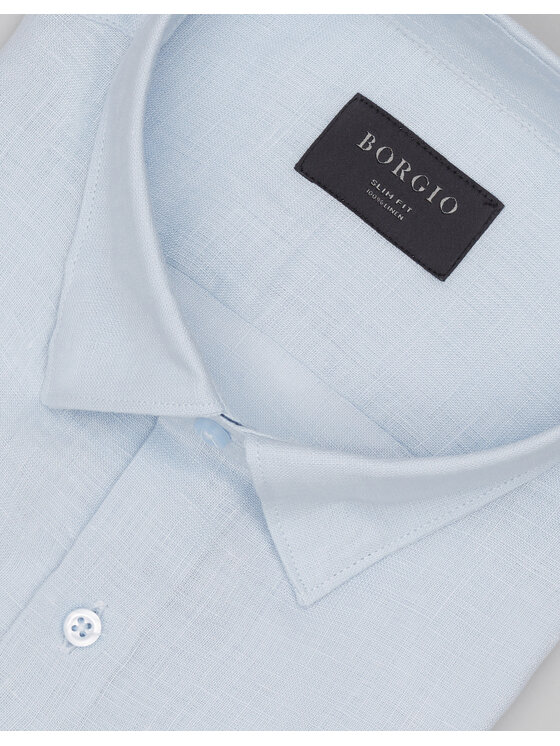 Borgio Borgio Koszula LINOSA Niebieski Slim Fit