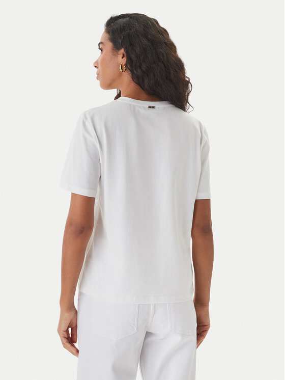 Fracomina Fracomina T-Shirt FS26ST3001J401E5 Biały Regular Fit
