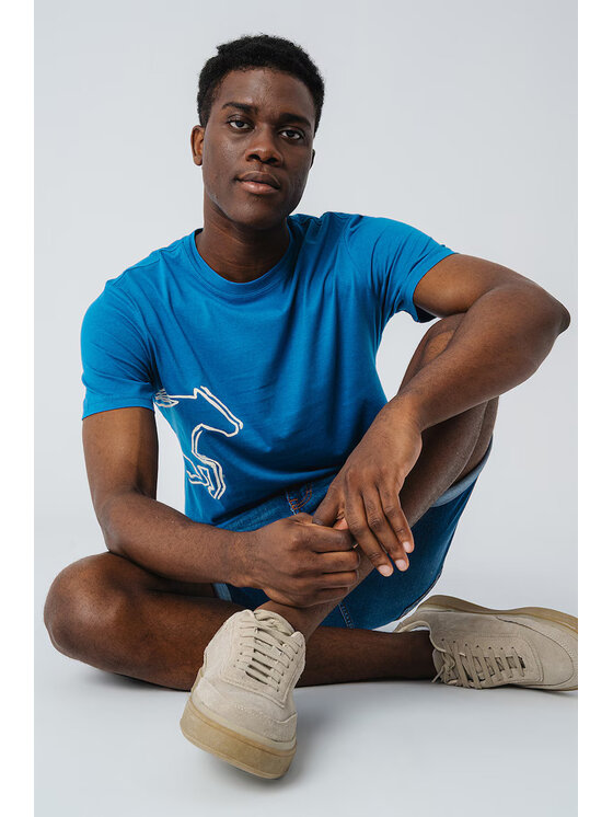 Mustang Mustang T-shirt Style Austin Blu Regular Fit