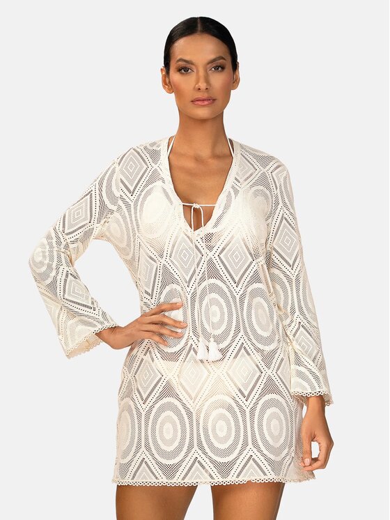 Feba Feba Vestito da spiaggia F235 Écru