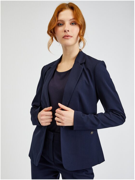 Orsay Orsay Marynarka 480324526000__36 Granatowy Regular Fit