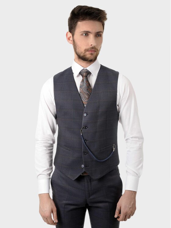 Evenemen Evenemen Kamizelka JOCKER Granatowy Slim Fit